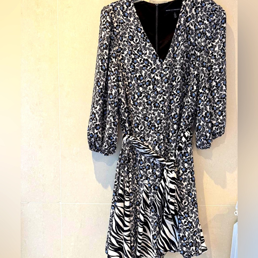 Floral and Zebra Print Dress